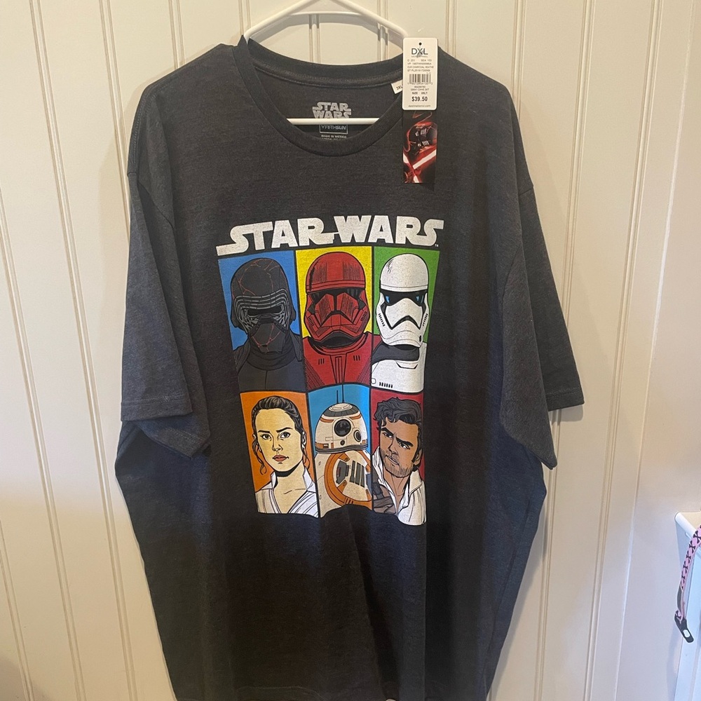Men’s Star Wars dark grey 3XLT tee shirt